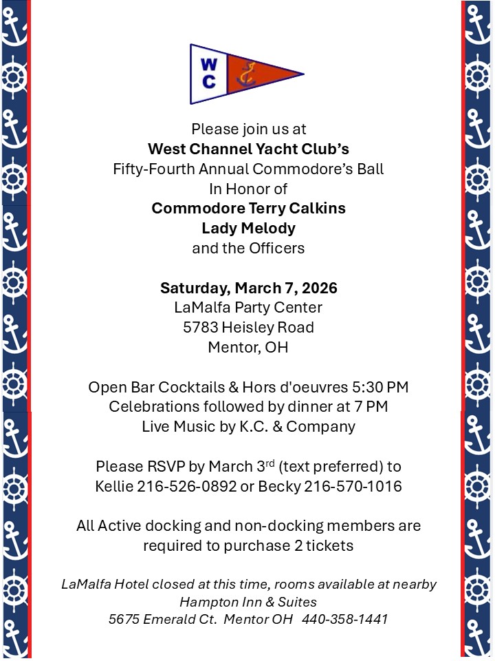 commodore's ball invitation